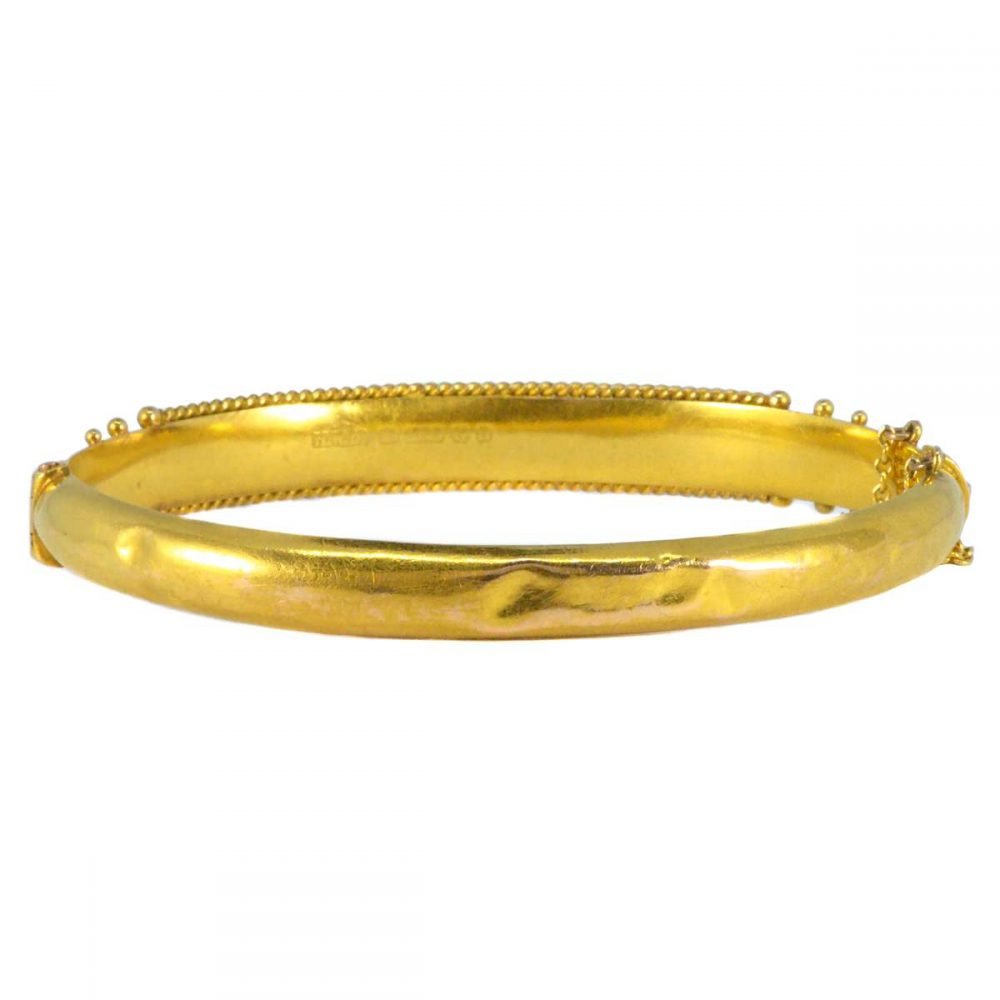 Edwardian 15ct Gold, Cannetille Bracelet