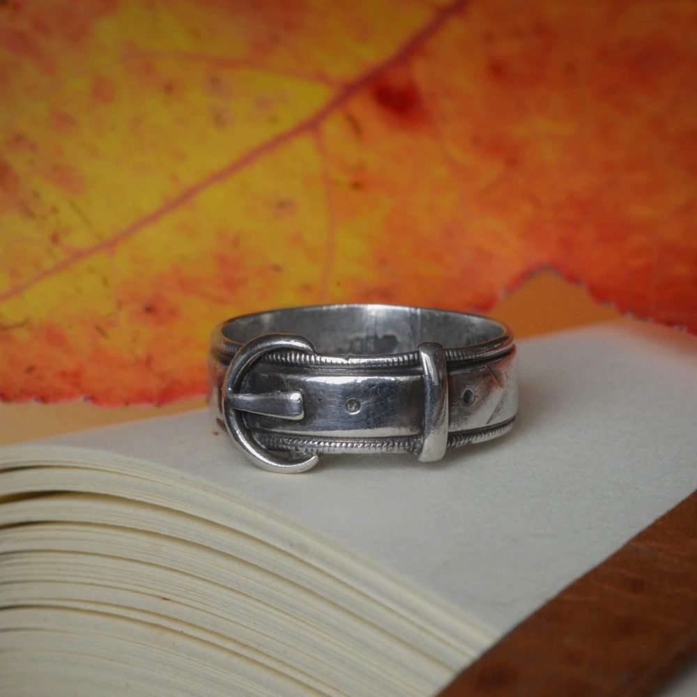 Victorian Sterling Silver Buckle Ring