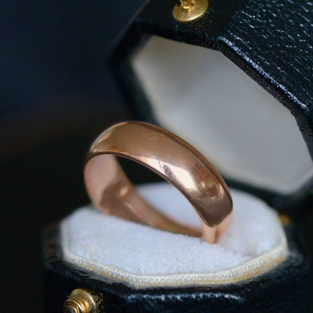 Antique Victorian 9ct Rose Gold, Wide Wedding Band