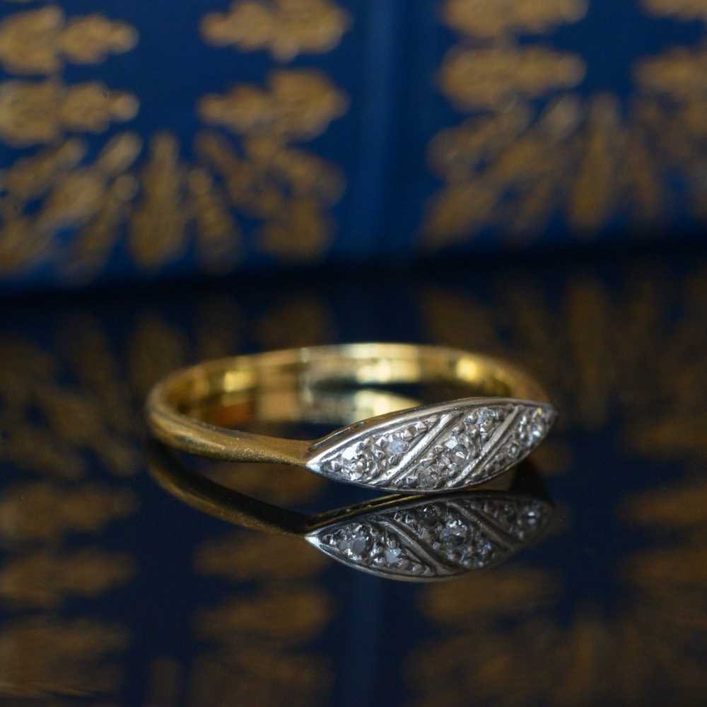 Art Deco 18ct Gold, Diamond Dress Ring