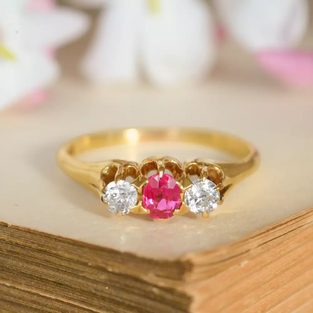 Lab Grown Ruby Ring | Tara Oval 9x7 | Moi Moi Fine Jewellery